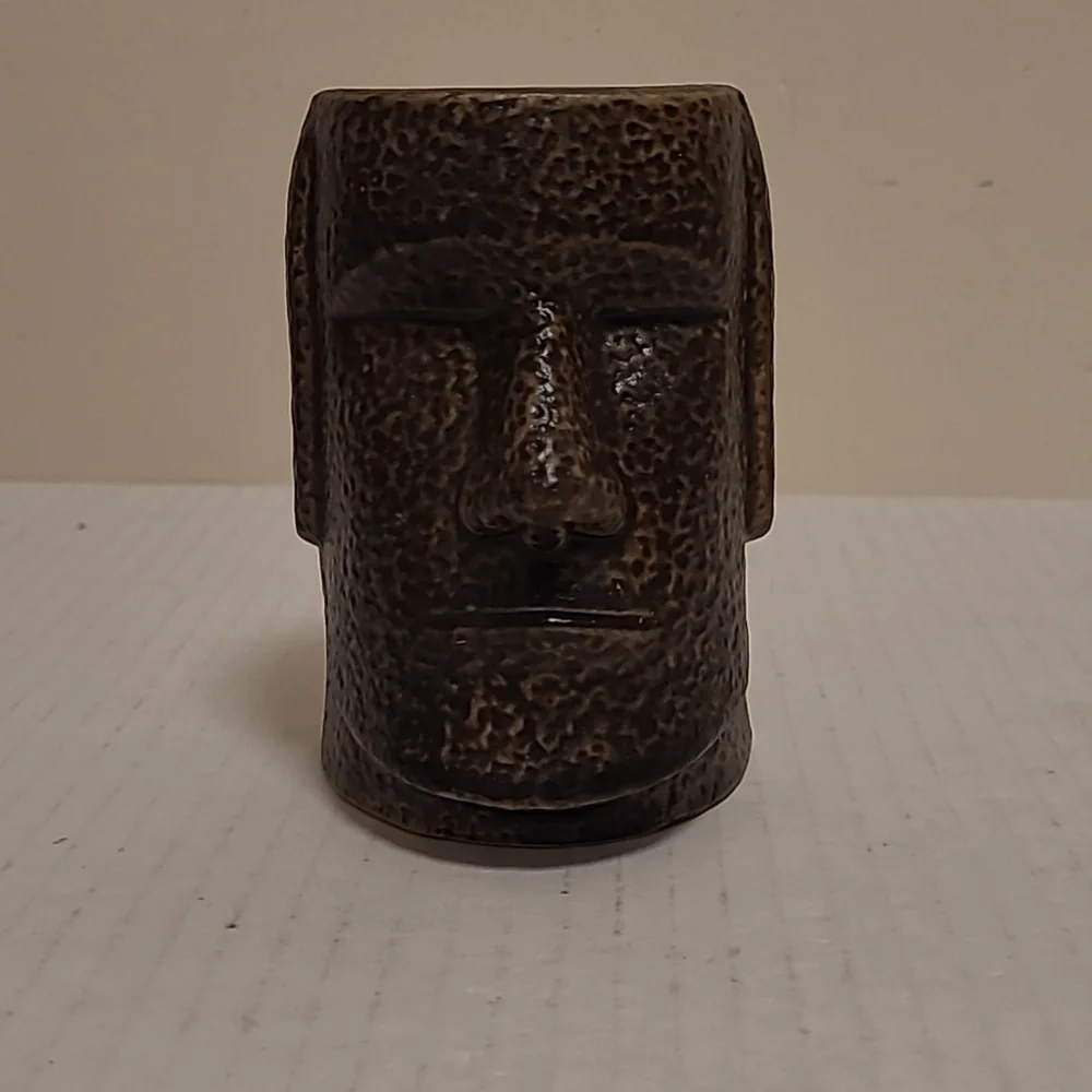 Easter Island Pottery Head Planter / Vase